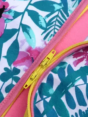 ZIPPER-Pink Blooms & Turquoise Greens Jammy.webp