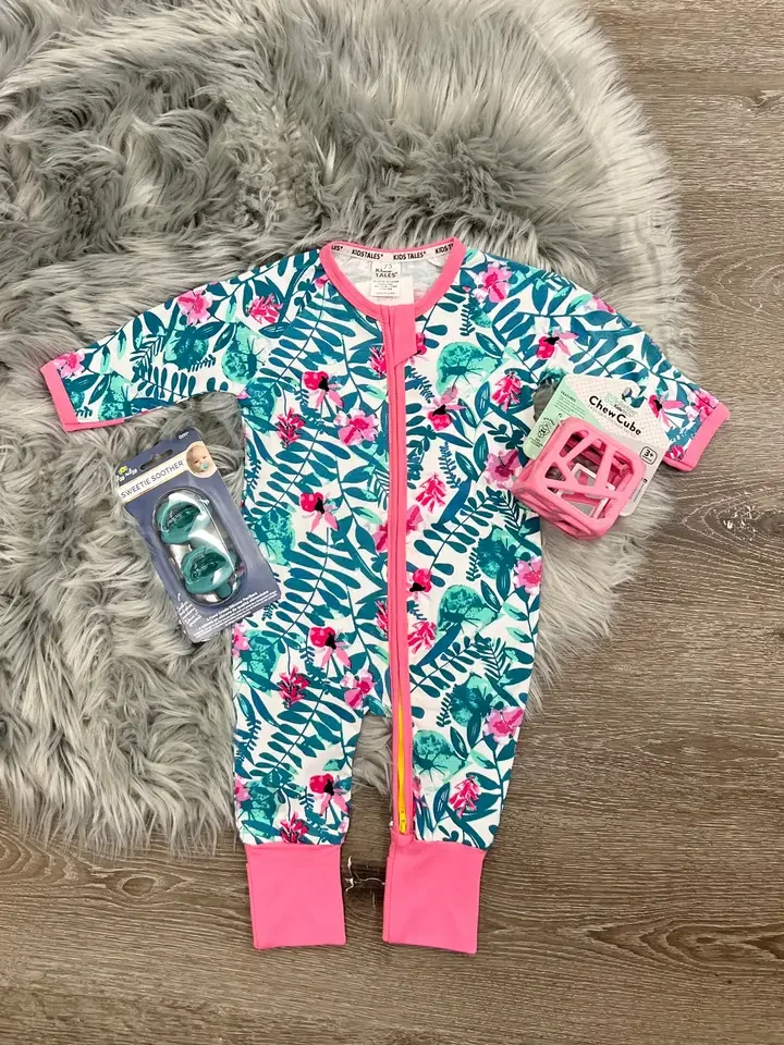 Pink Blooms & Turquoise Greens Jammy.webp