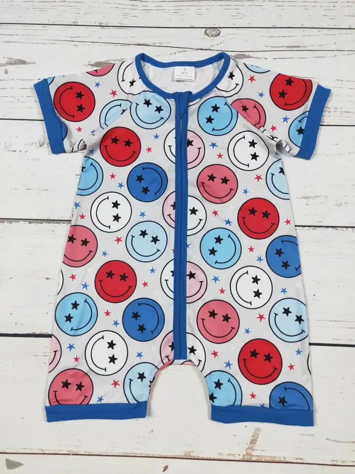 Baby Kids Fourth of July Zip Romper.webp