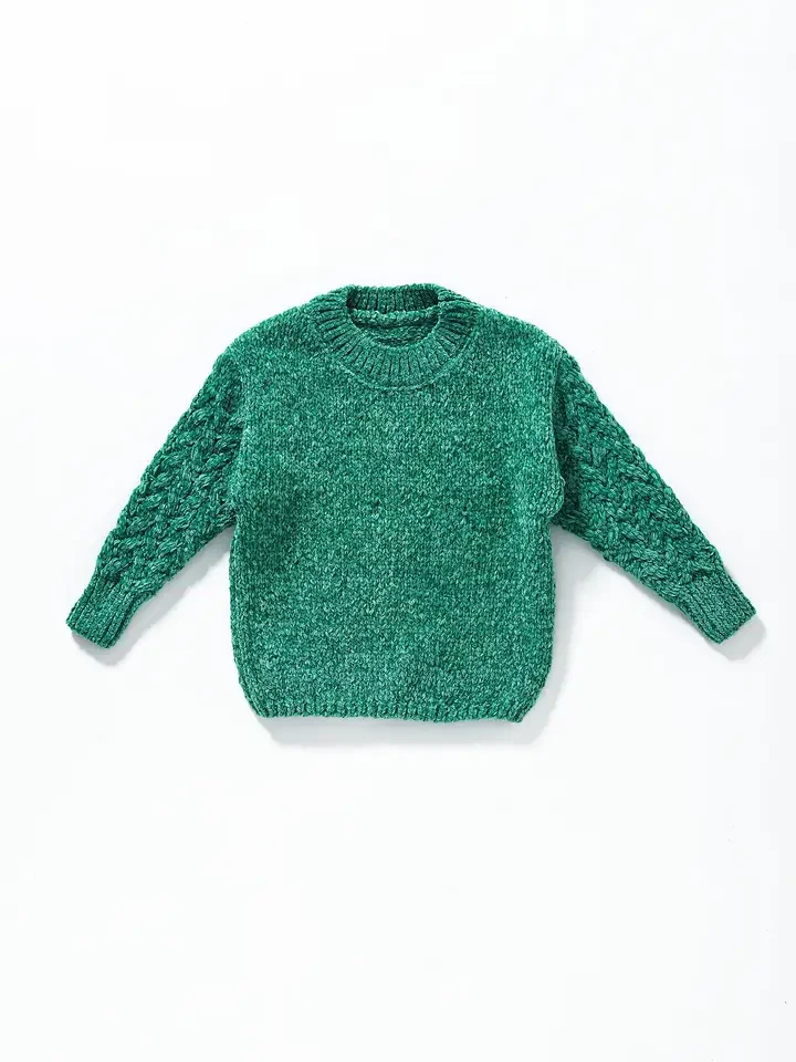 Baby Girls Green Sweater.webp
