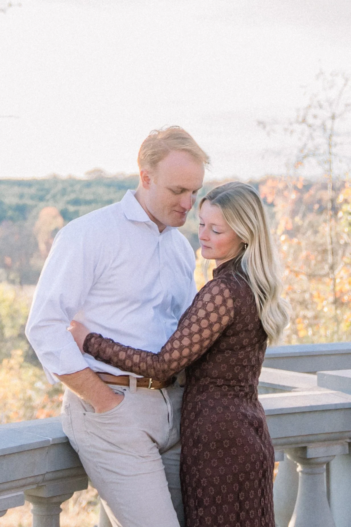  Estate at River Run Engagement Session in Fall | Richmond Wedding Photographer 