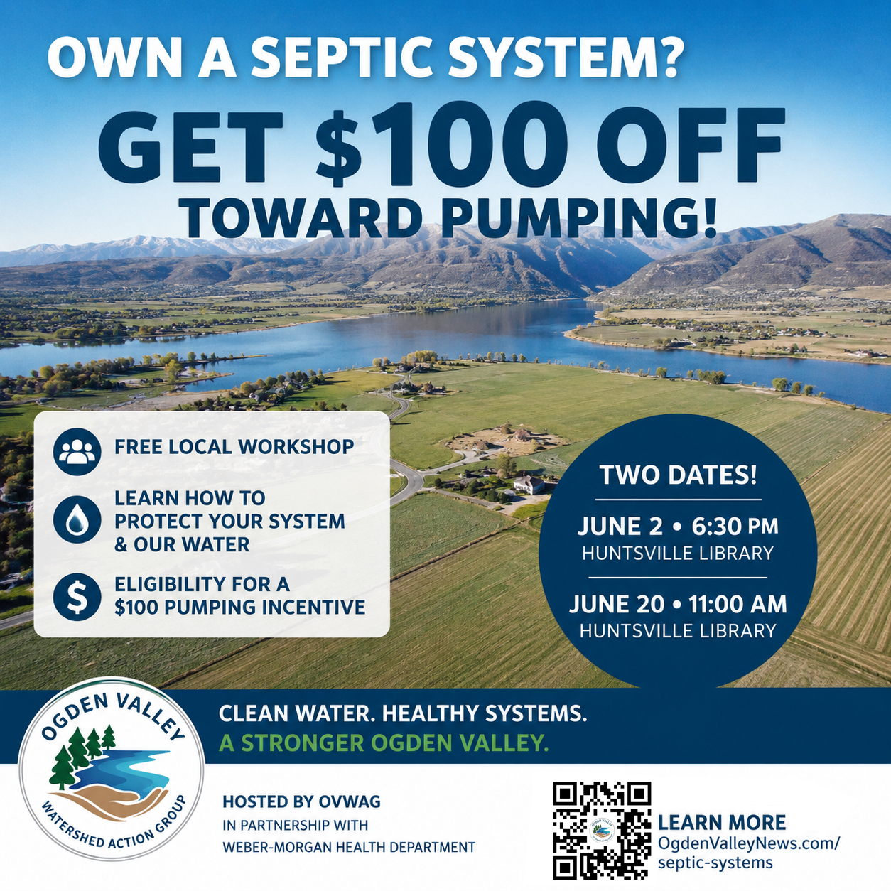 Septic Workshop + $100 Pumping Rebate