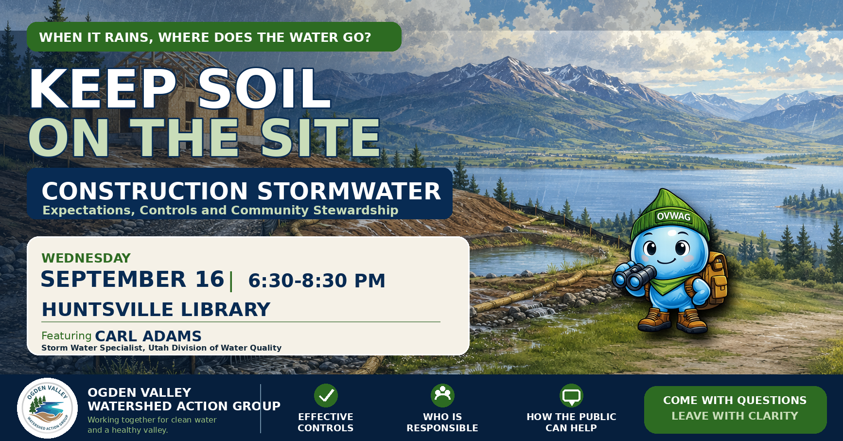 Construction Stormwater: Expectations, Controls and Community Stewardship