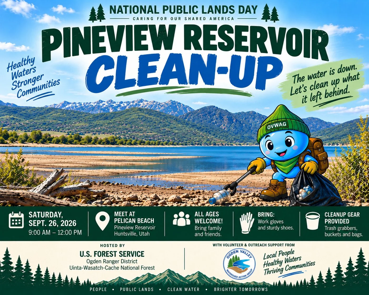 Pineview Reservoir Clean-Up Event
