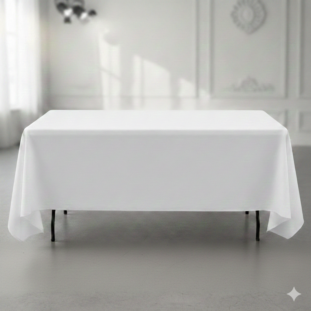 Nappe blanche polyester 300x180cm