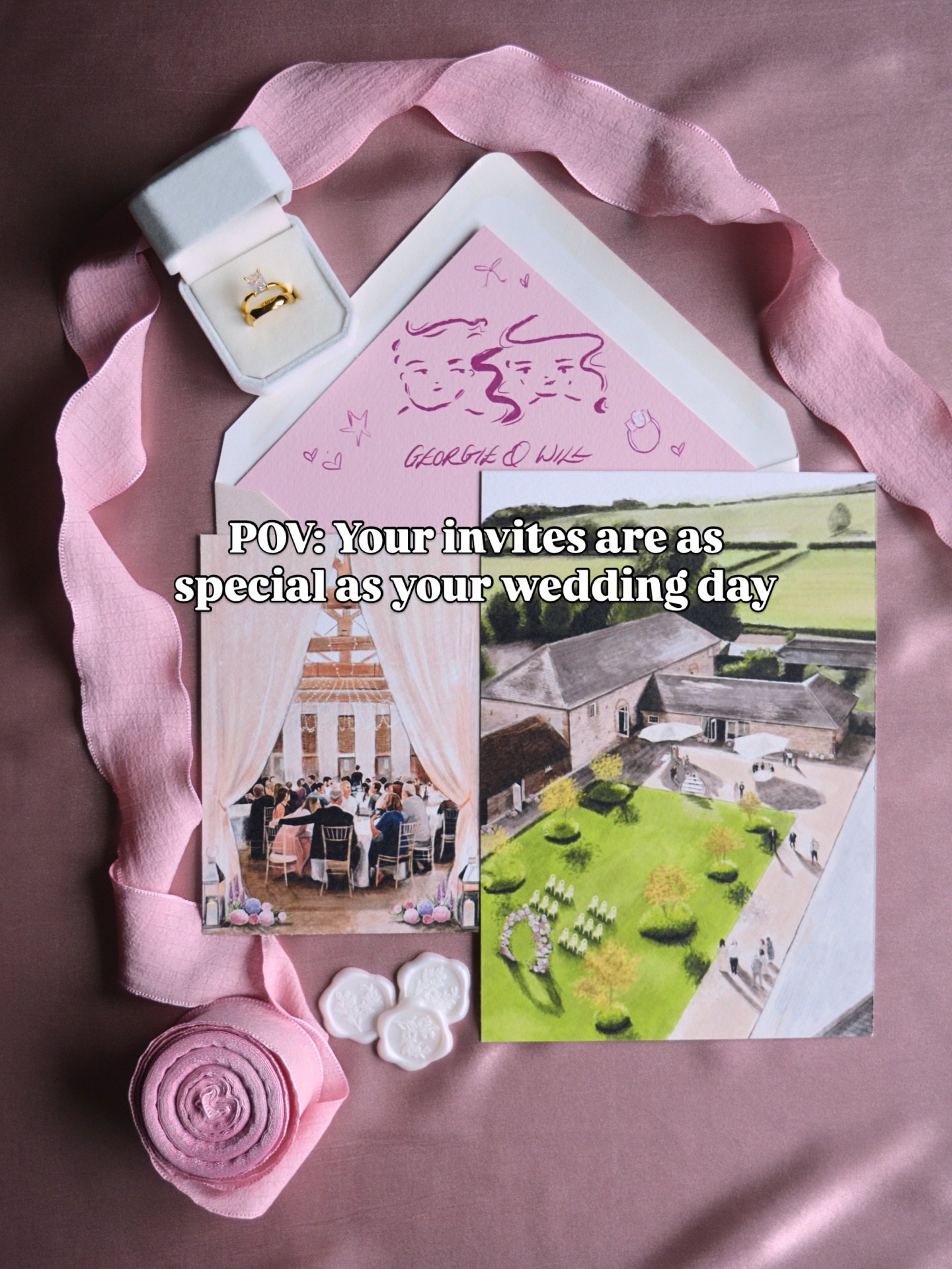 POV: Your wedding invites are just as special as your wedding day 🤍

A little look at some of my favourite bespoke wedding stationery suites &mdash; each one designed from scratch for real couples, with illustrated venues, personal details and a who