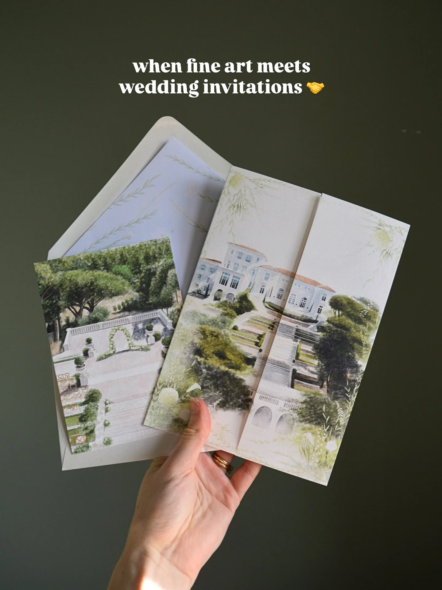 When fine art meets wedding invitations ✨

This bespoke invitation suite was created for a South of France destination wedding &mdash; inspired by sun-washed architecture, romantic countryside tones and that effortless European elegance.

Every detai