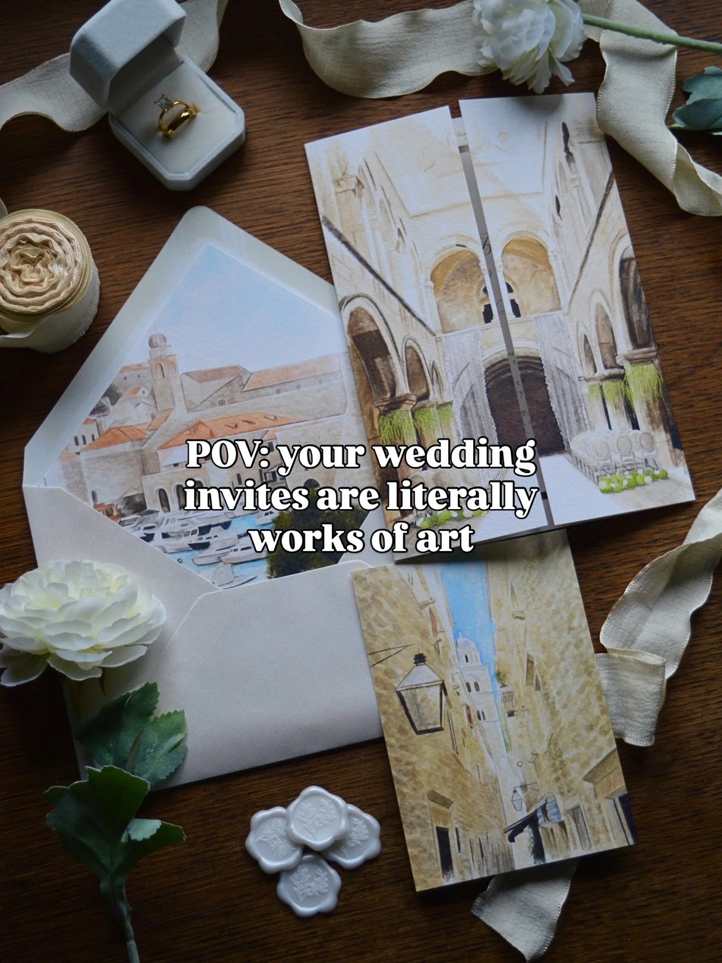 When your wedding invites are literally works of art 🎨✨

Not just invitations&hellip; but forever keepsakes 🤍
Each suite is completely bespoke, hand-illustrated, and thoughtfully designed to tell your story from the very first moment your guests op
