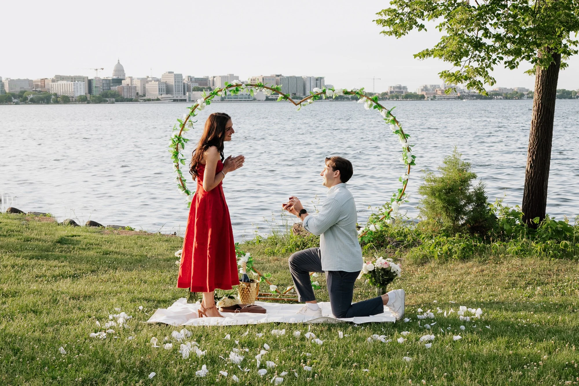 Olin Park Surprise Proposal in Madison, Wisconsin