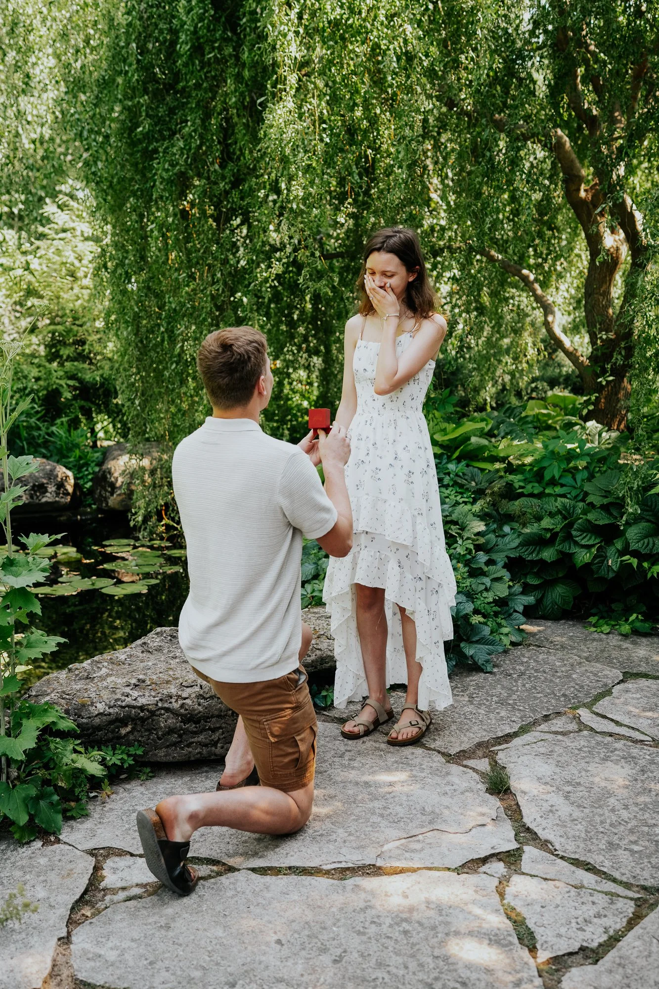 Madison Surprise Proposal at Olbrich Botanical Gardens