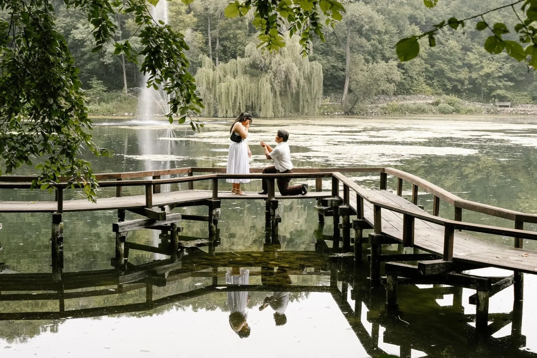 Surprise Proposal at Wisconsin Rotary Botanical Gardens