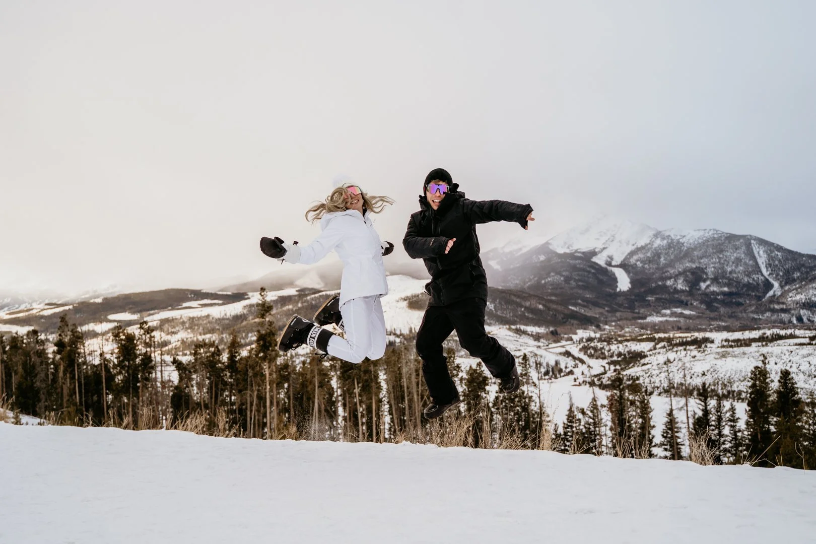 just-married-excitment-wedding-snowsuits.jpg