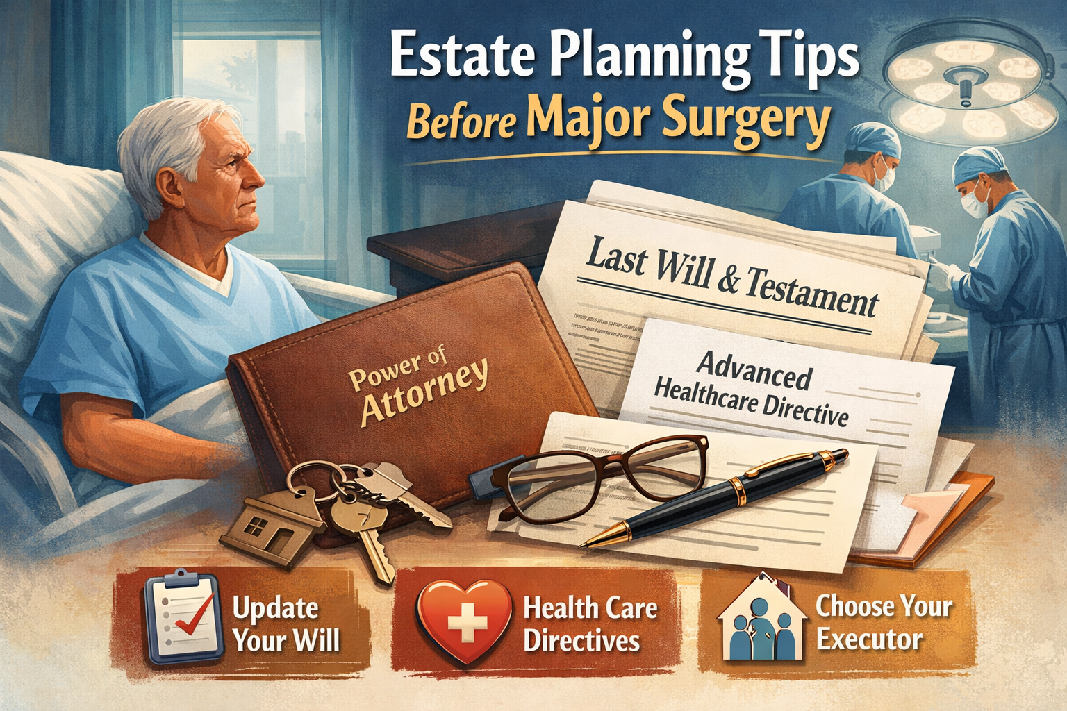Estate Planning Tips for Someone Facing Major Surgery