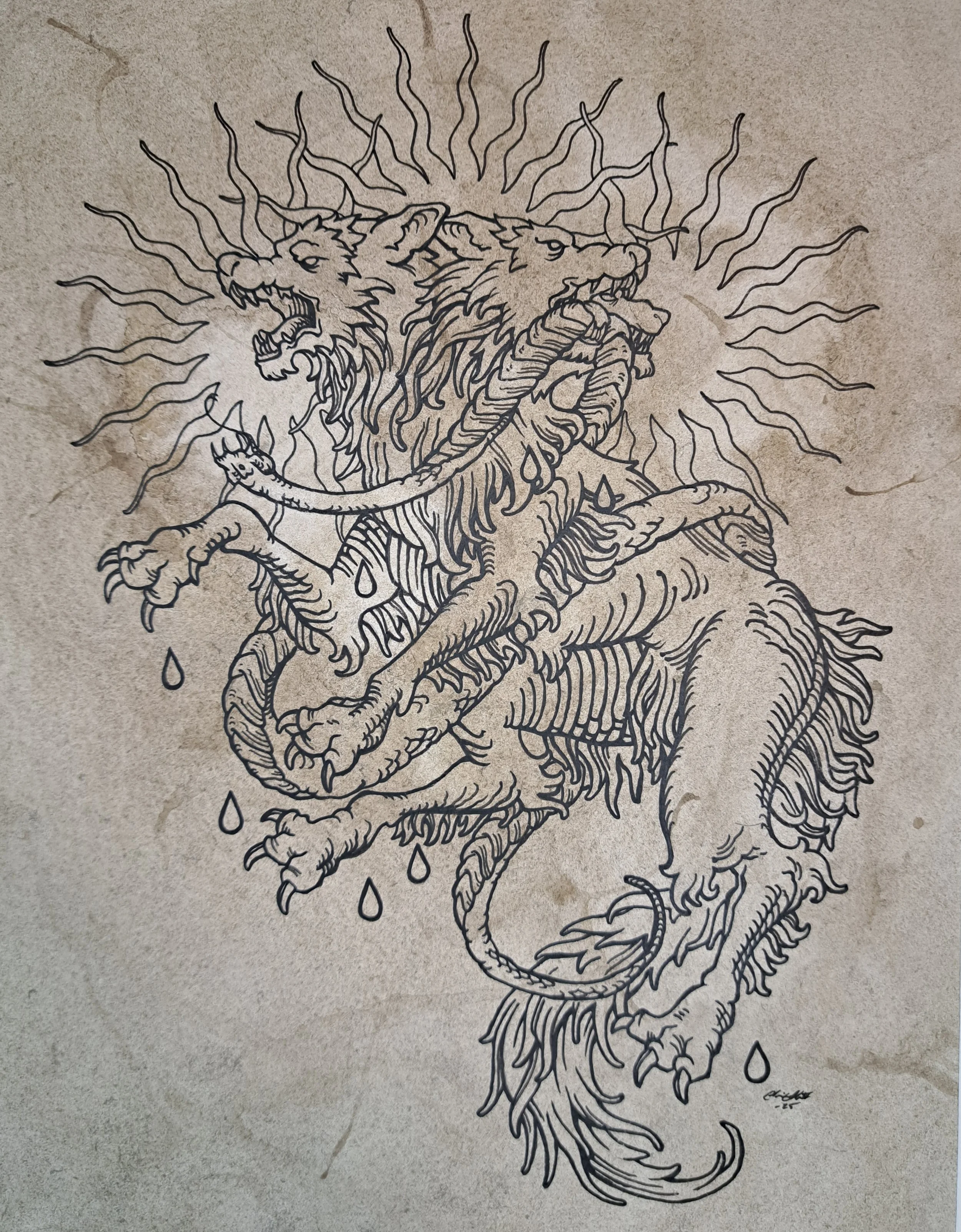 Cerberus Original Artwork