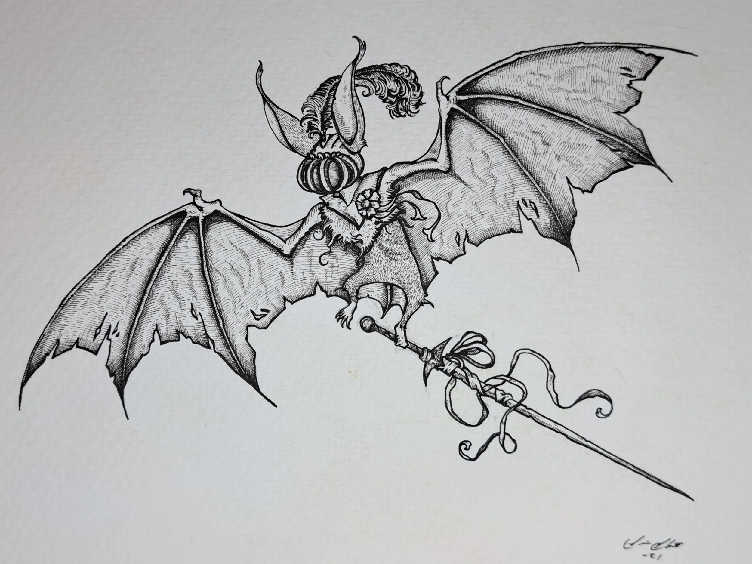 Knight Bat Original Artwork (SOLD OUT)