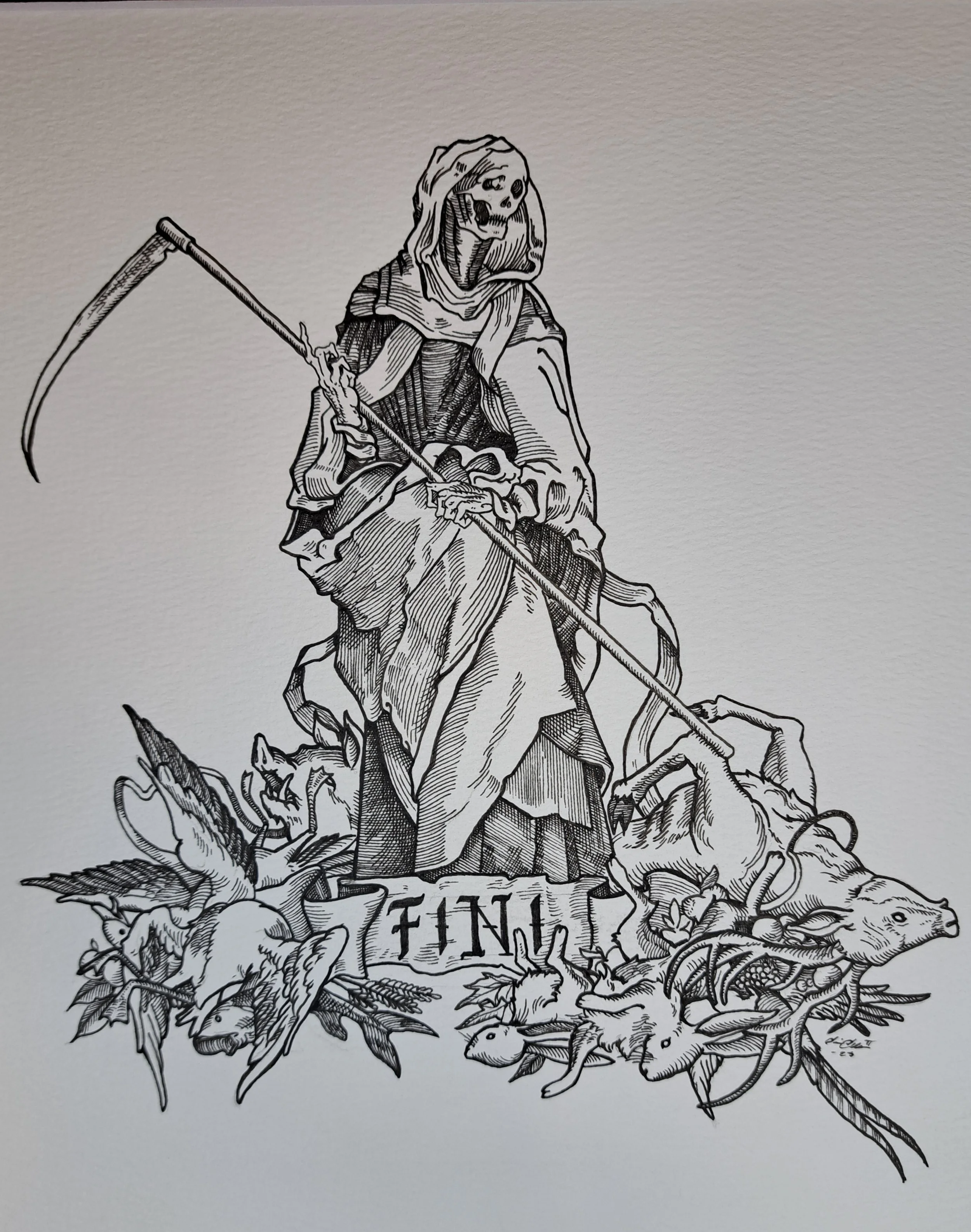 Death Surrounds Death Original Artwork