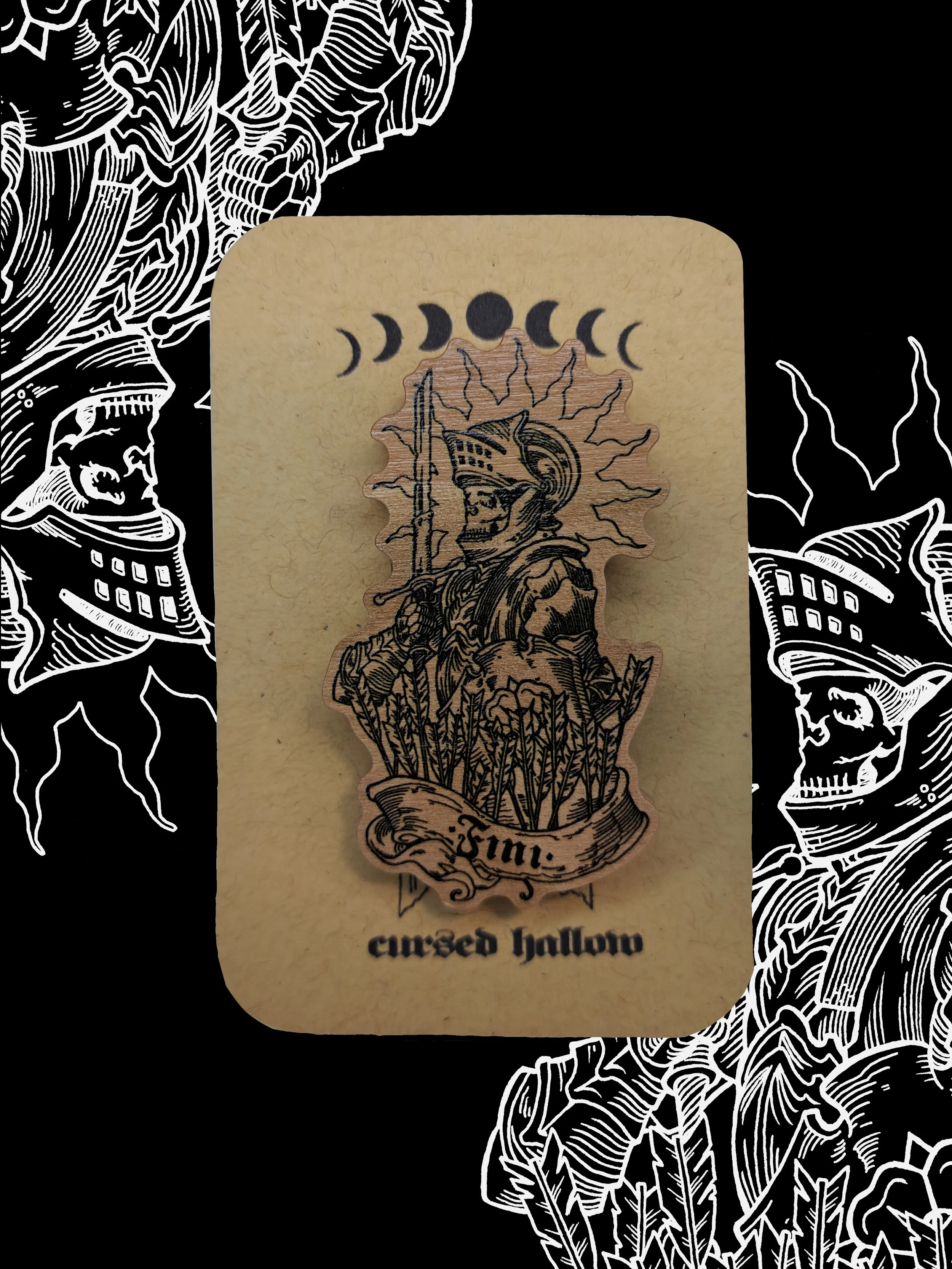 Fini Knight Wooden Pin