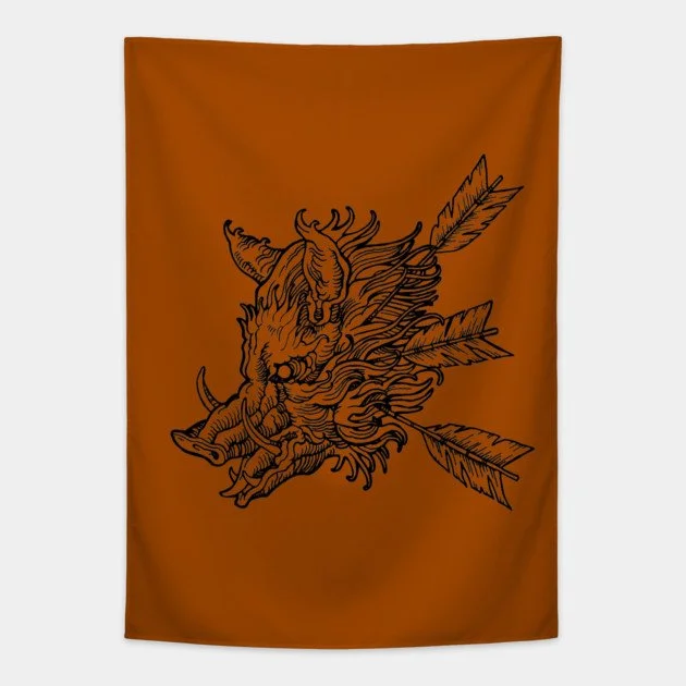 Boar Head Tapestry