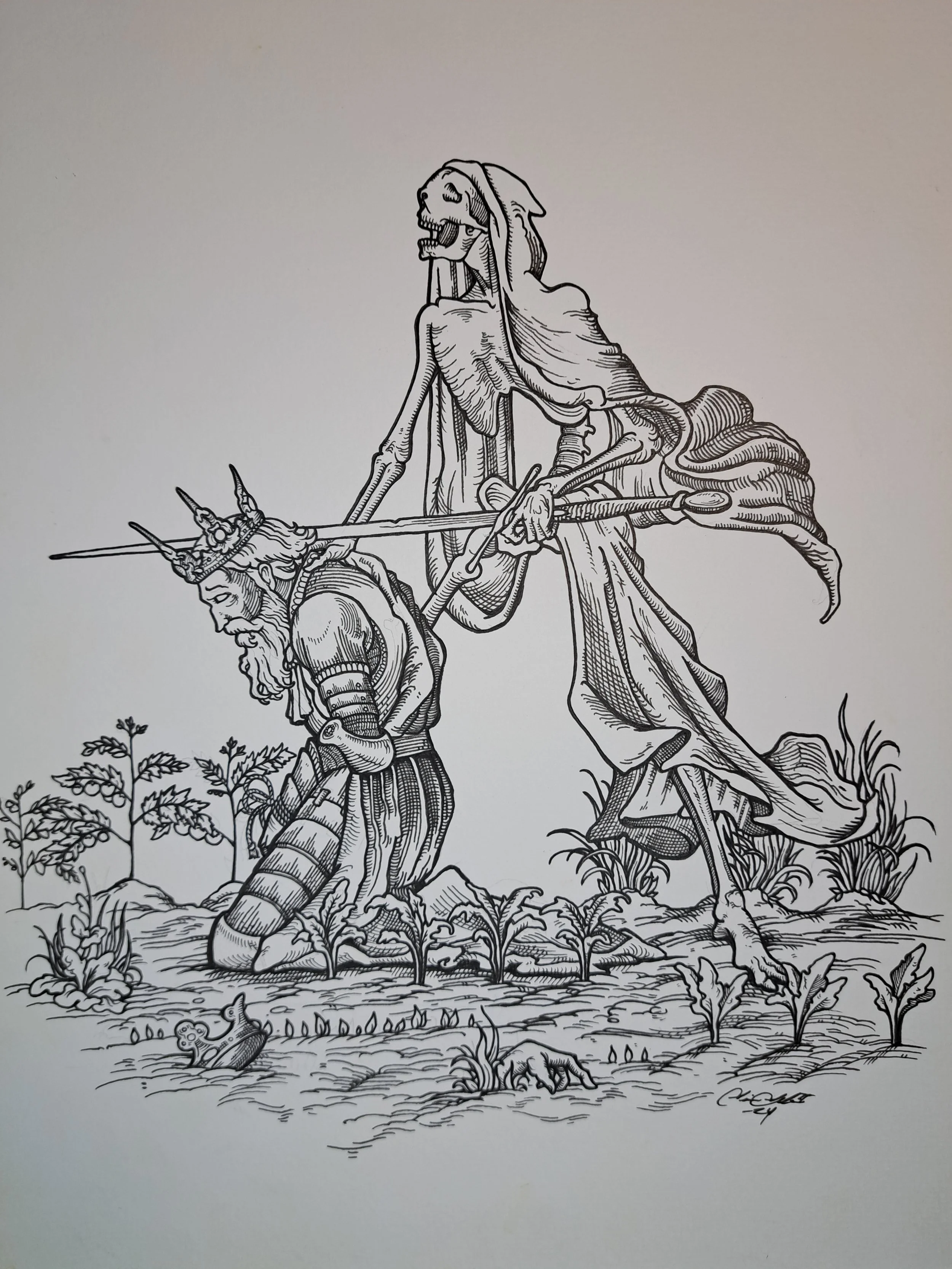 Feed the Elite to the Fields Original Artwork