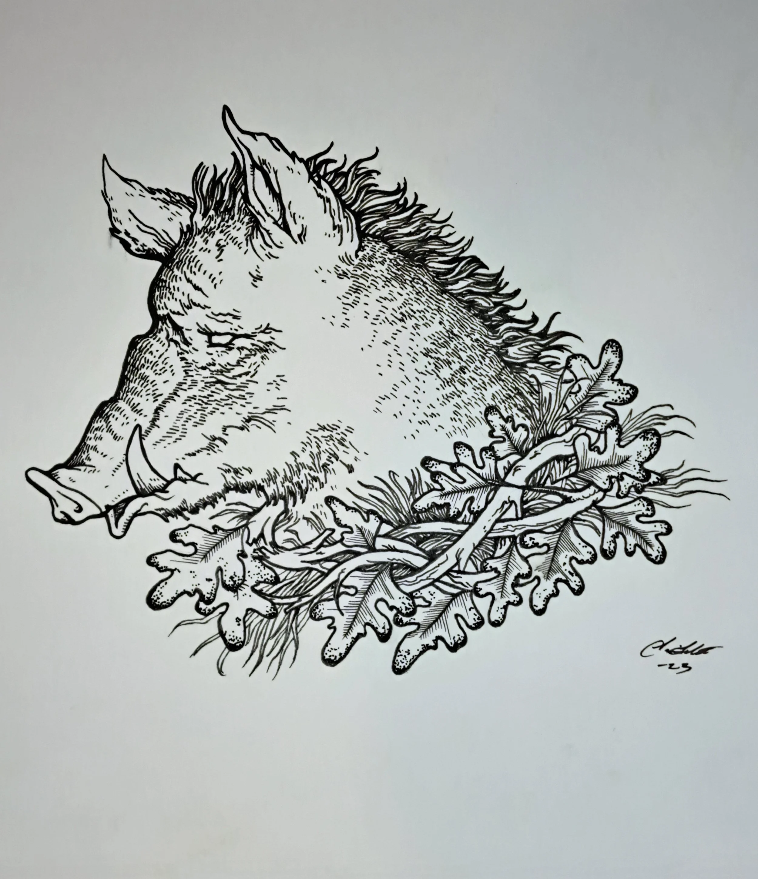 Boar's Head Original Artwork