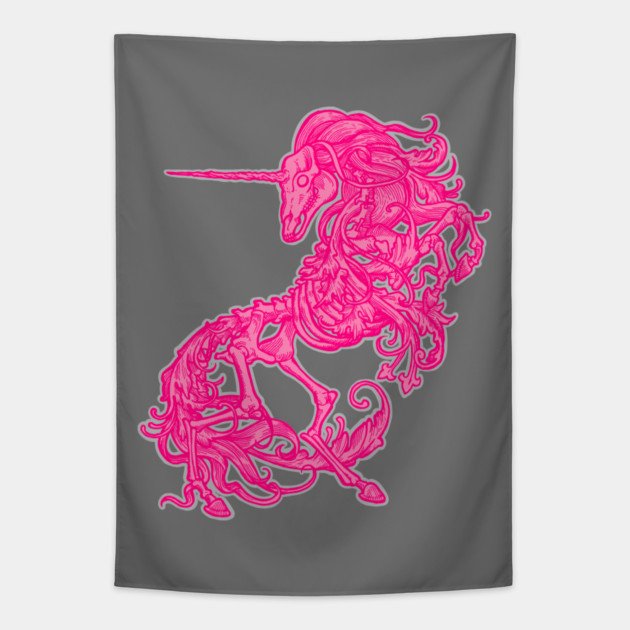 Pink Unicorn Tapestry