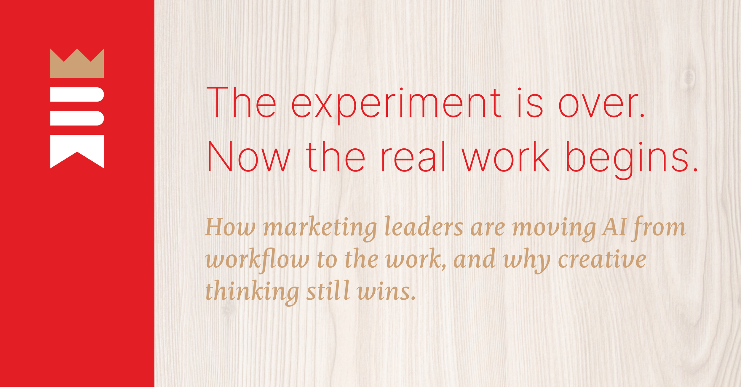 The experiment is over. Now the real work begins.