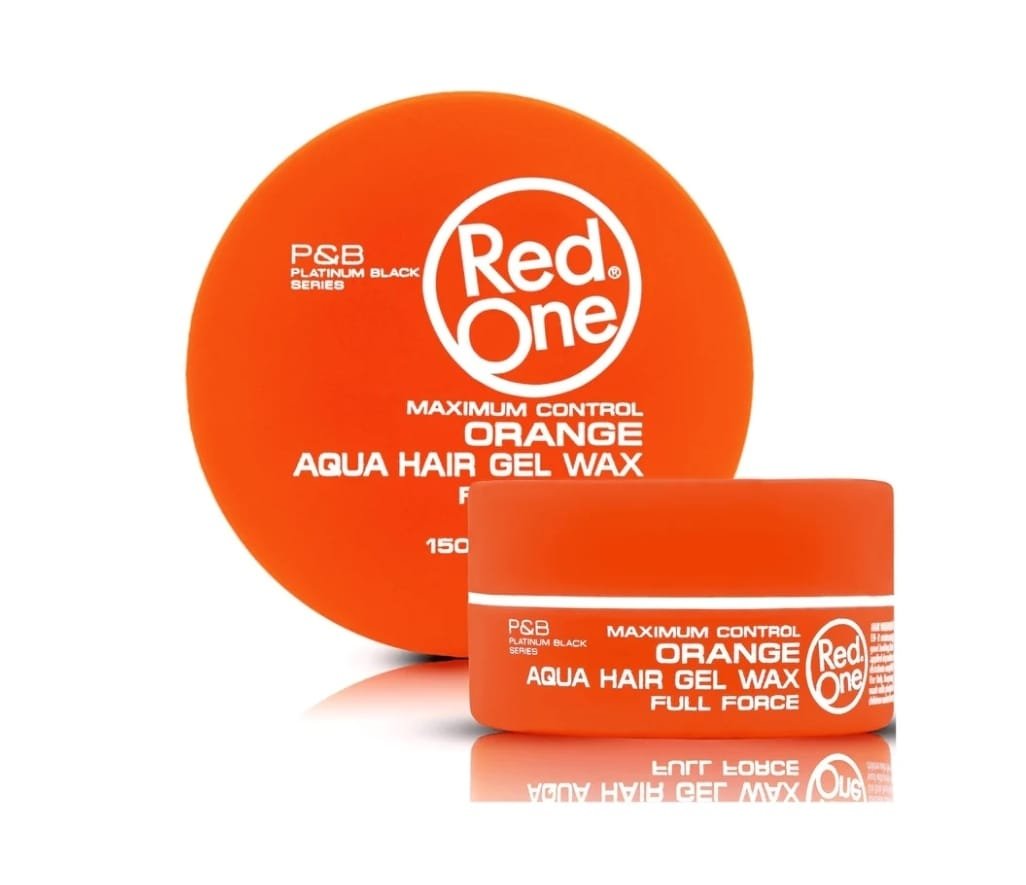 Red One Orange Aqua Hair Gel Wax – Fixation Forte & Brillance Naturelle (150 ml)