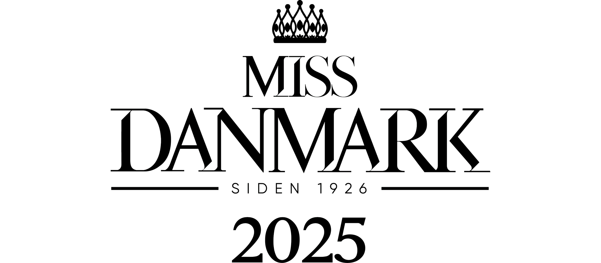 Miss Dammark 2025 logo with crown icon and text indicating the side was established in 1926.