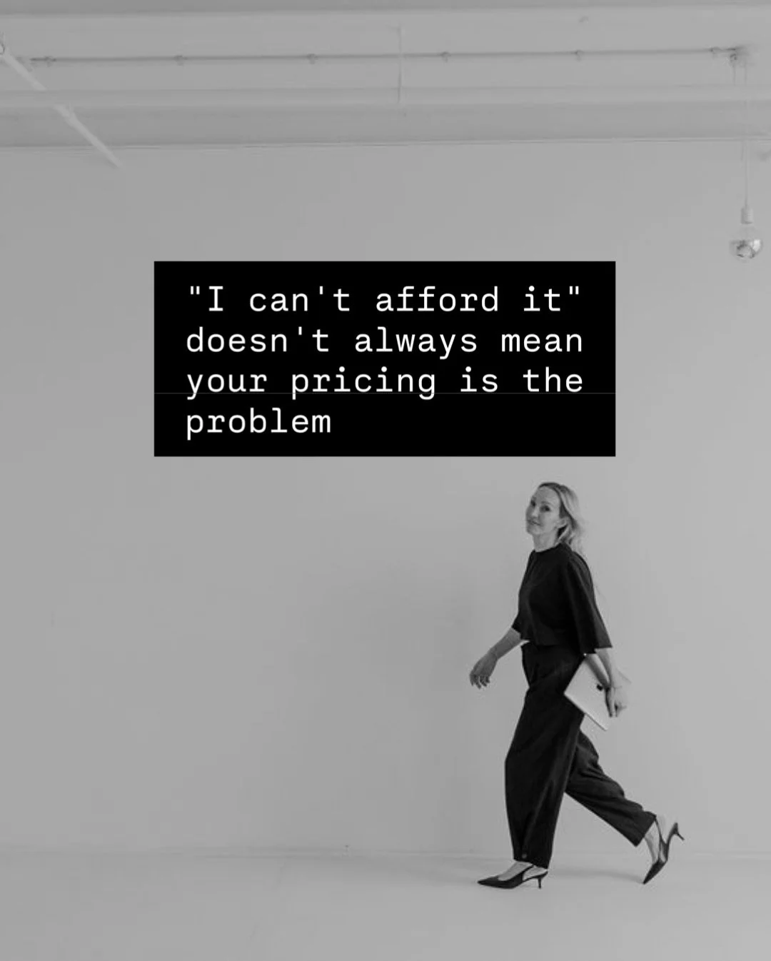 Someone saying &ldquo;I can&rsquo;t afford it&rdquo; does not automatically mean your pricing is the issue.
Sometimes it is genuinely about money.
But sometimes it means:

❌ they  are not ready to act on the support
❌ they do not yet understand the v