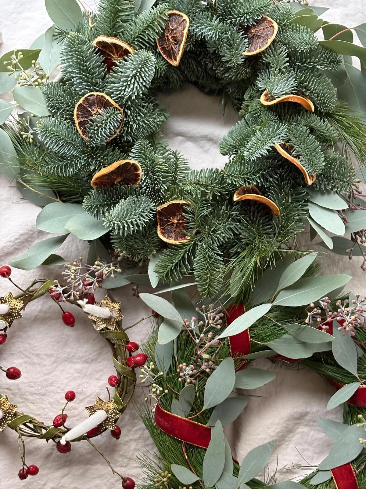 Einen Hauch Garten im Haus: Kranzbinden im November.