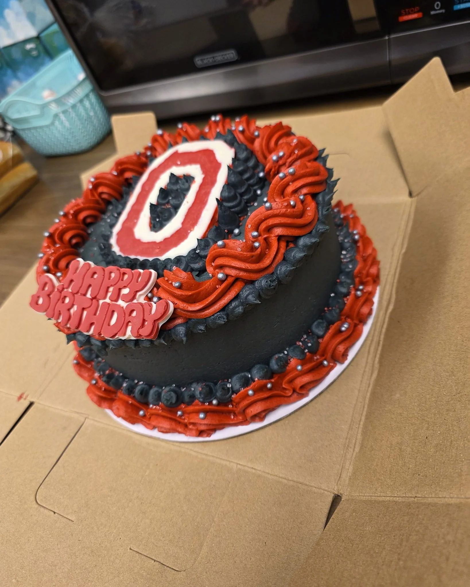 Ohio State birthday cake