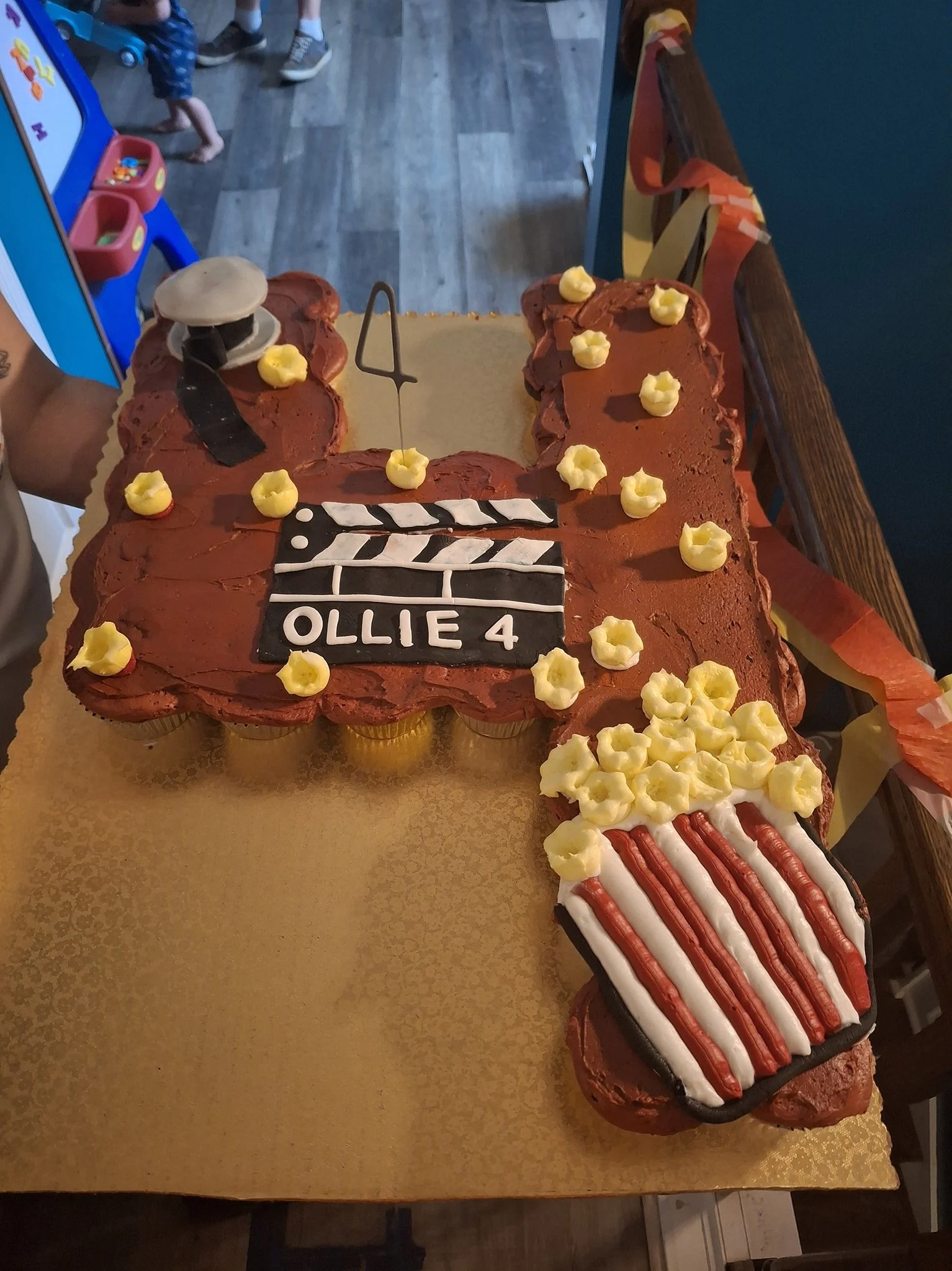 Custom cupcake cake for a 4 year old