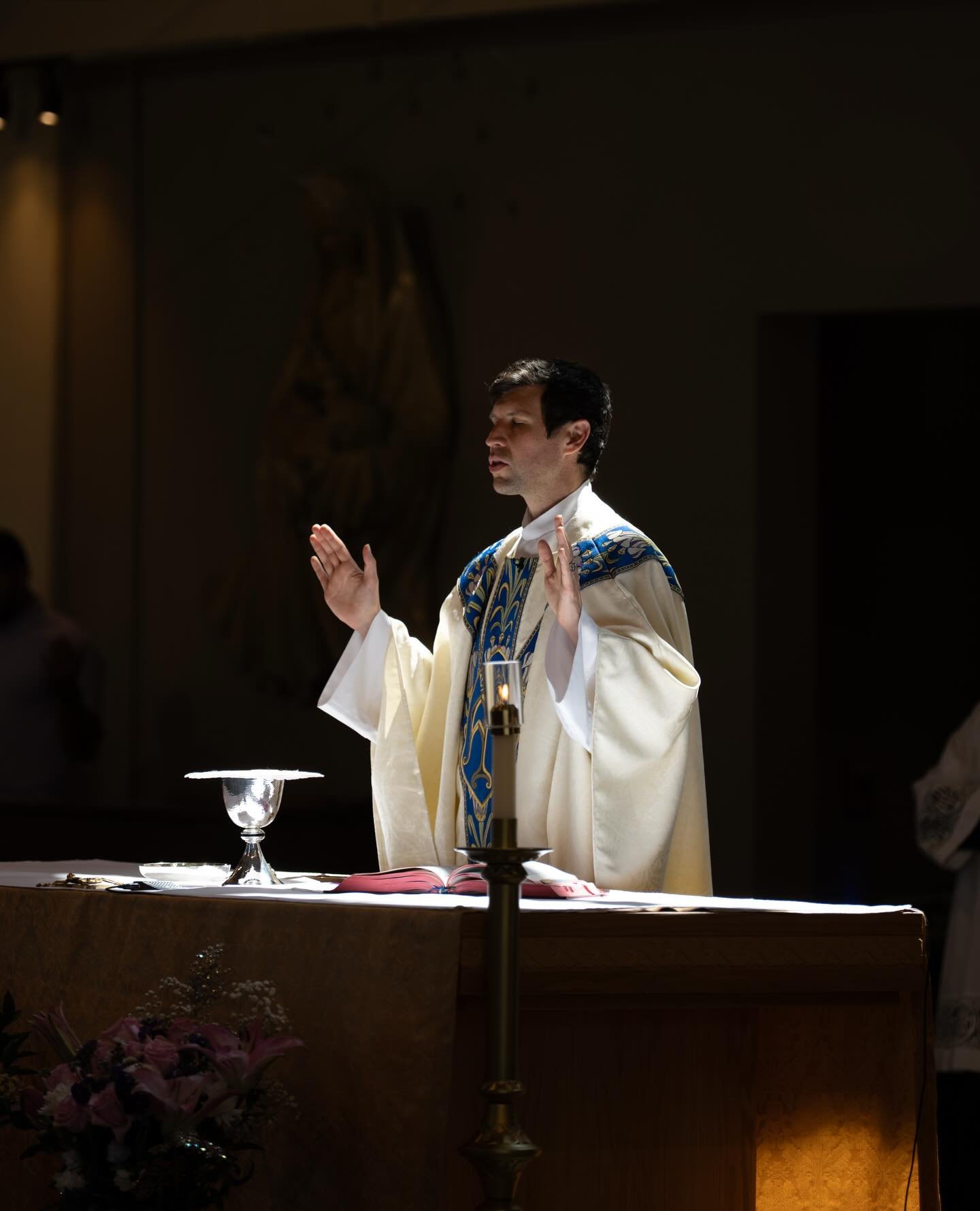 God dwells in our midst, in the Blessed Sacrament of the altar. // Saint Maximilian Kolbe