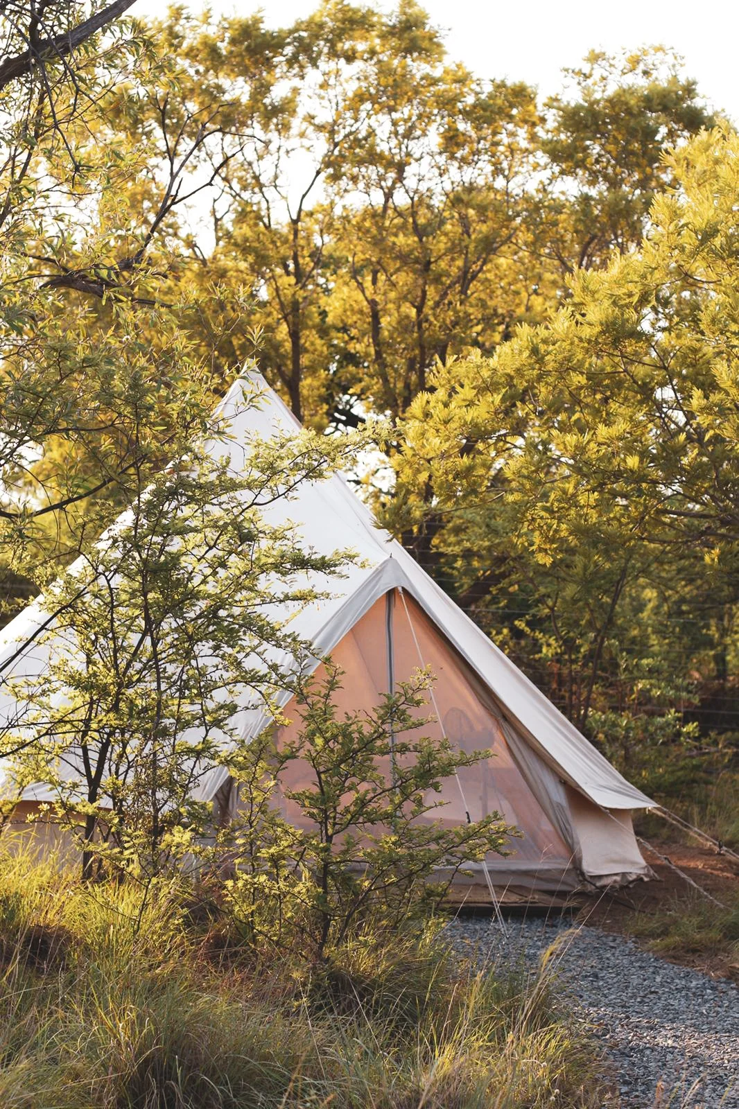 Sleep in a beautiful bell tent