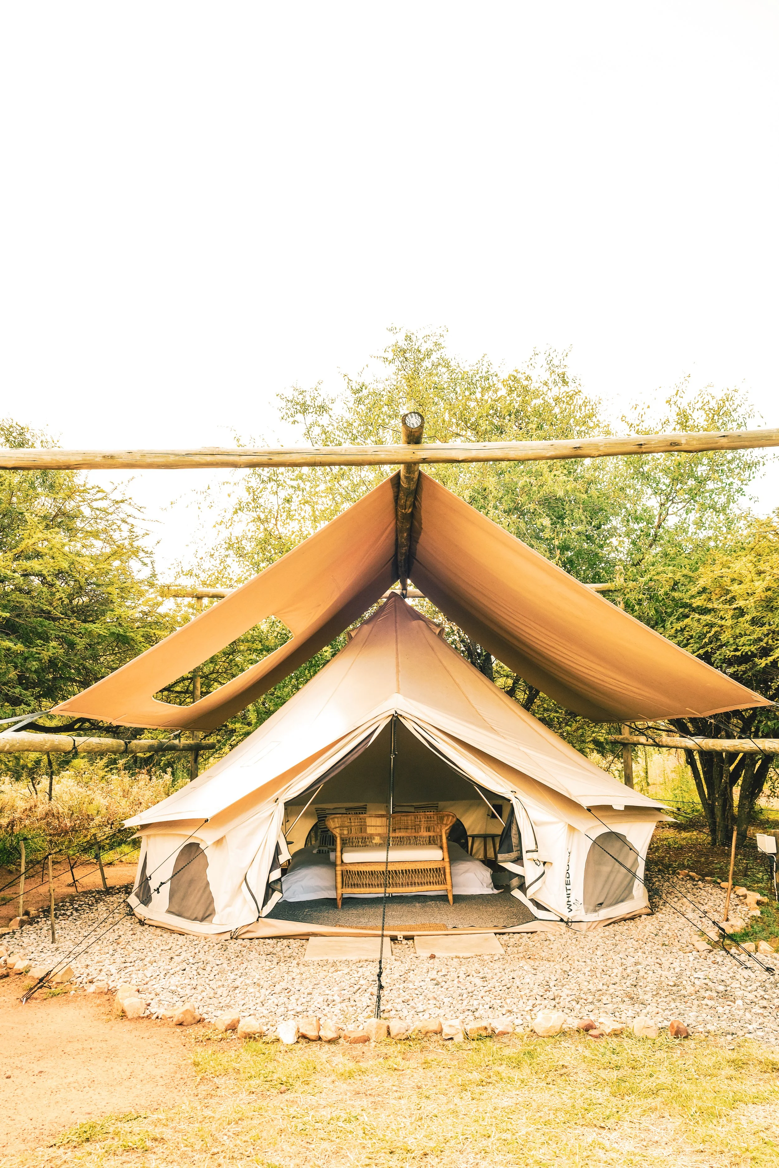 Spacious bell tents