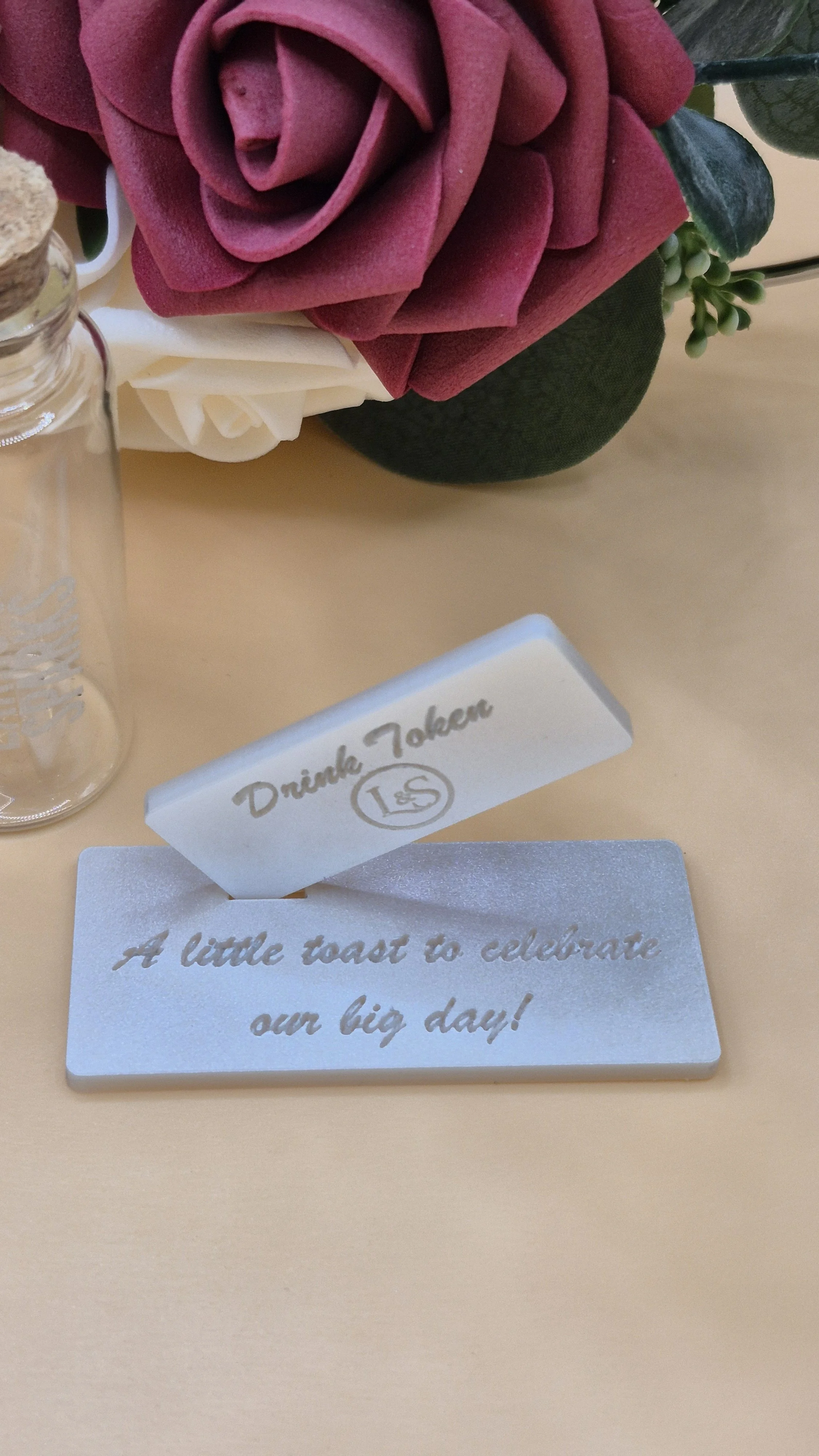 Acrylic Drink Token with Holder