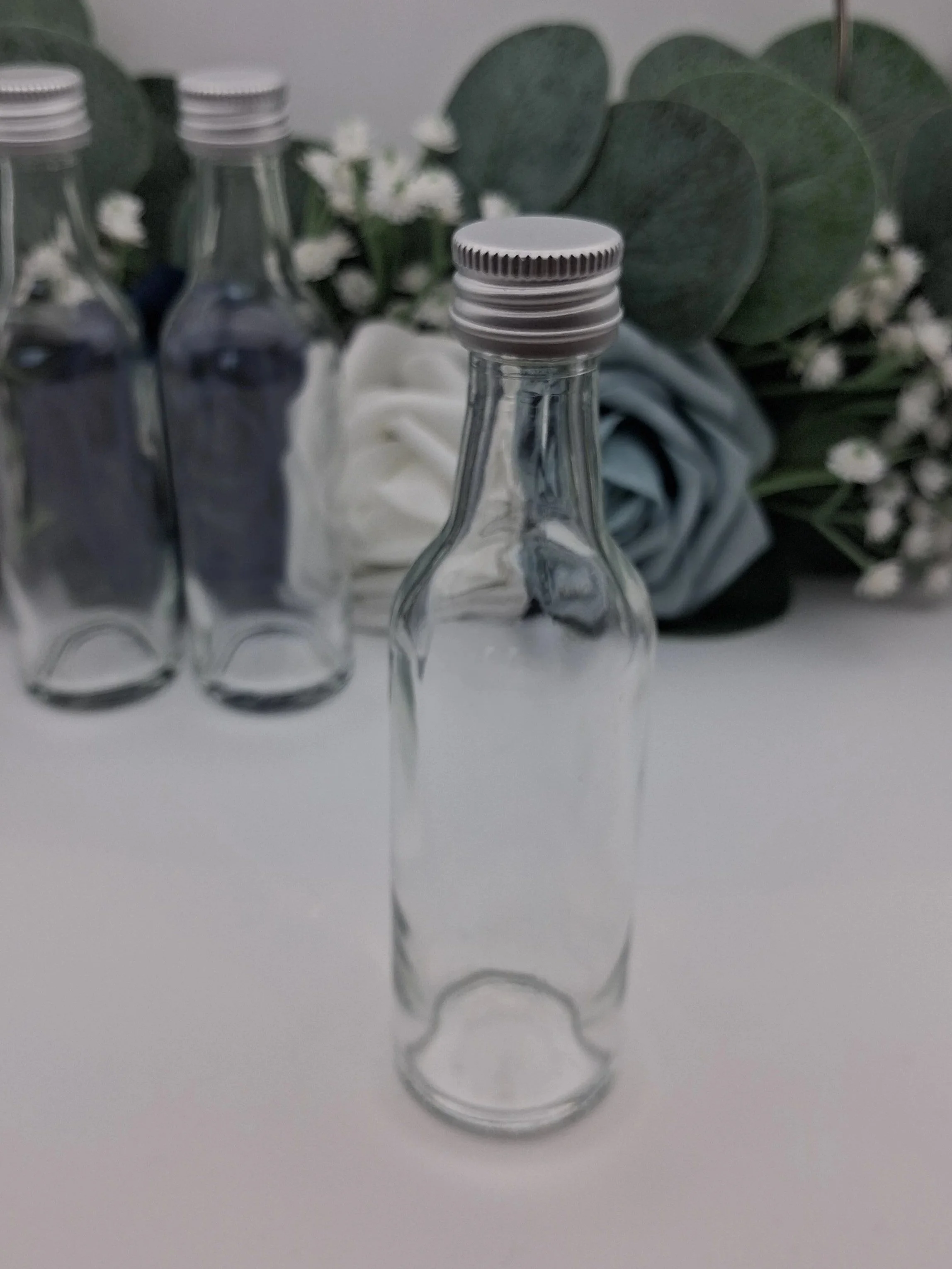 50ml Rum Style Glass Bottle - Plain