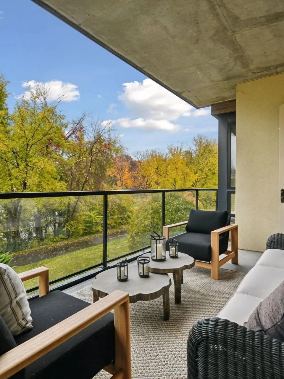 Spacious Private Balcony