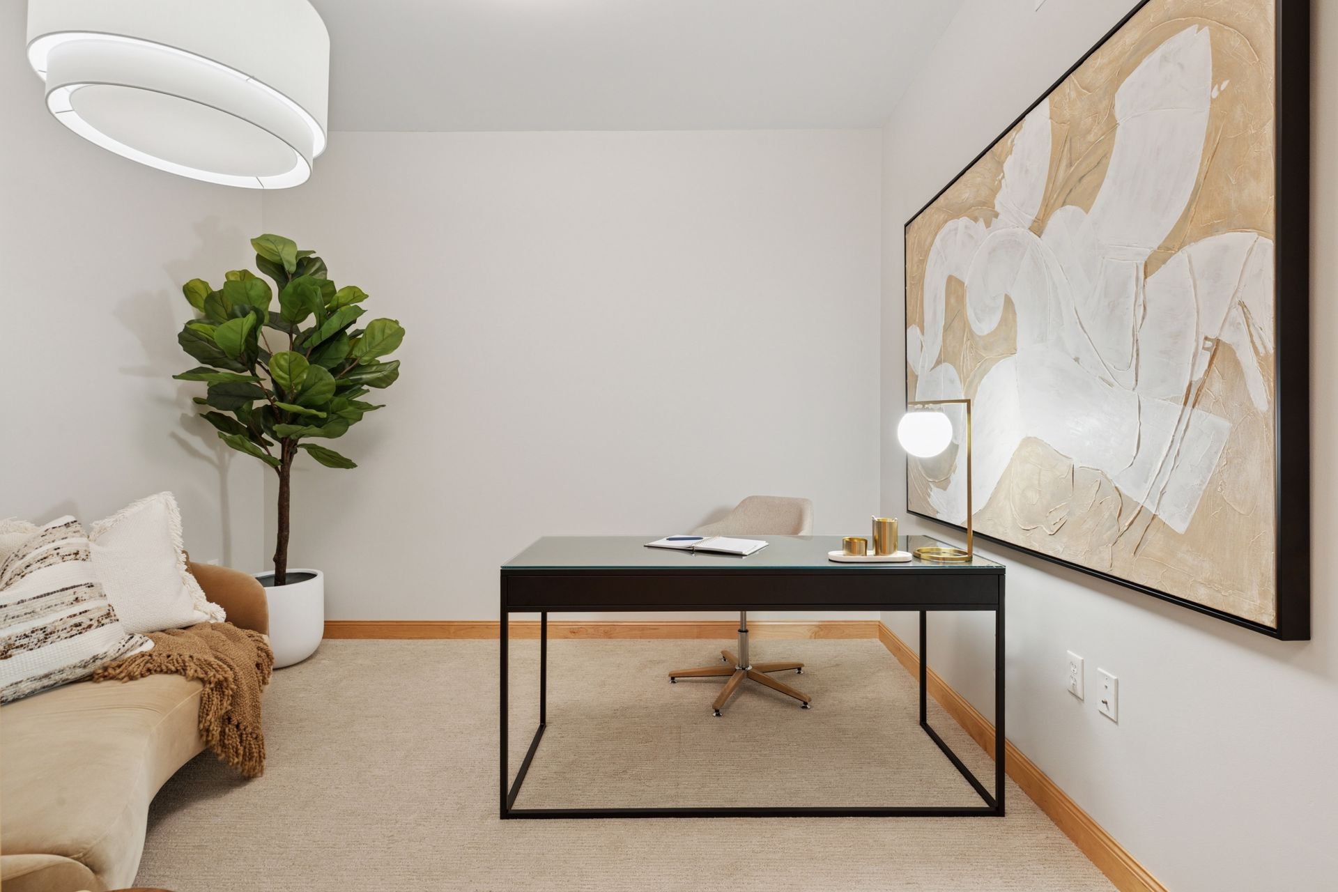 Minimalist office.