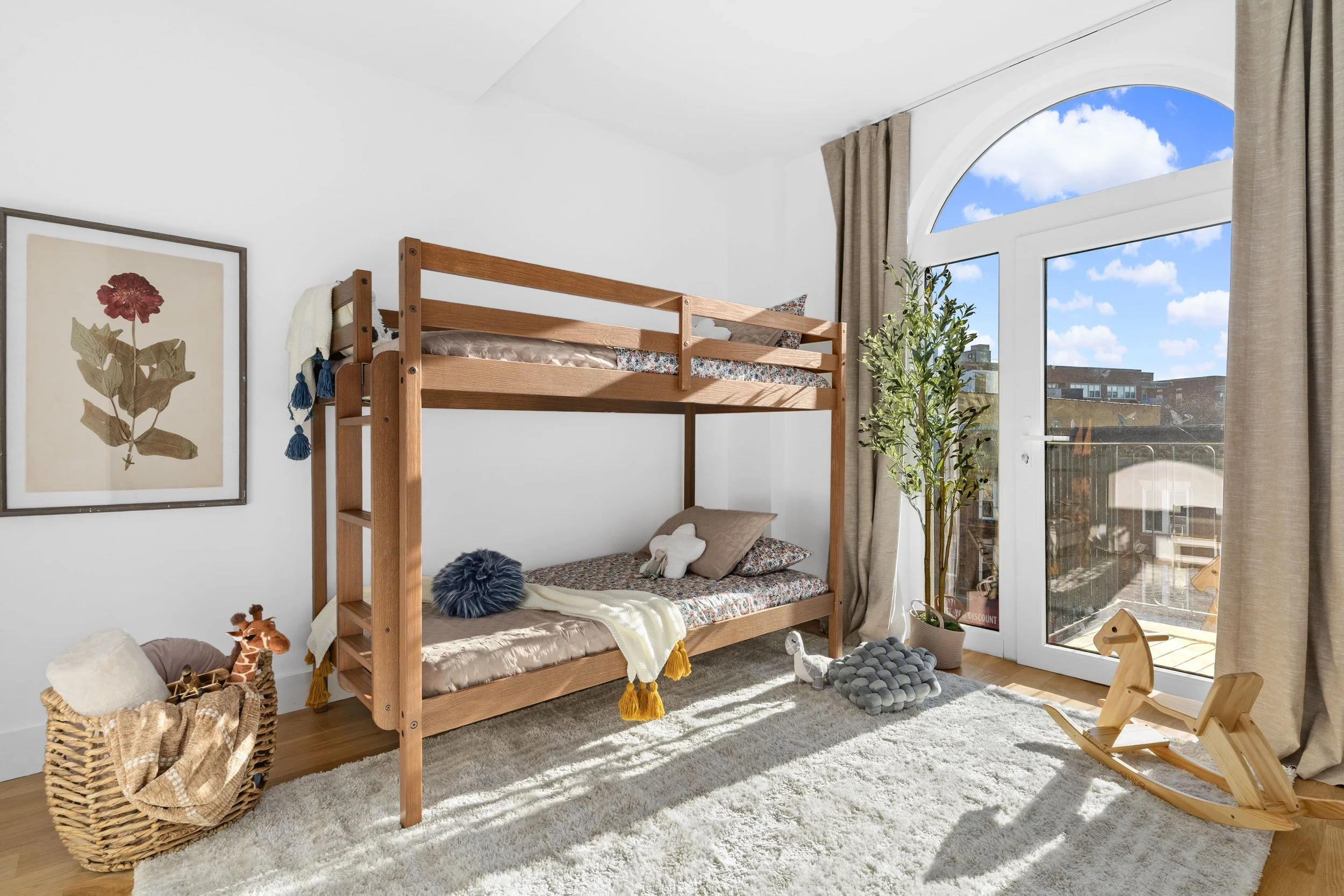 brooklyn townhouse master bedroom dresser and chair details 