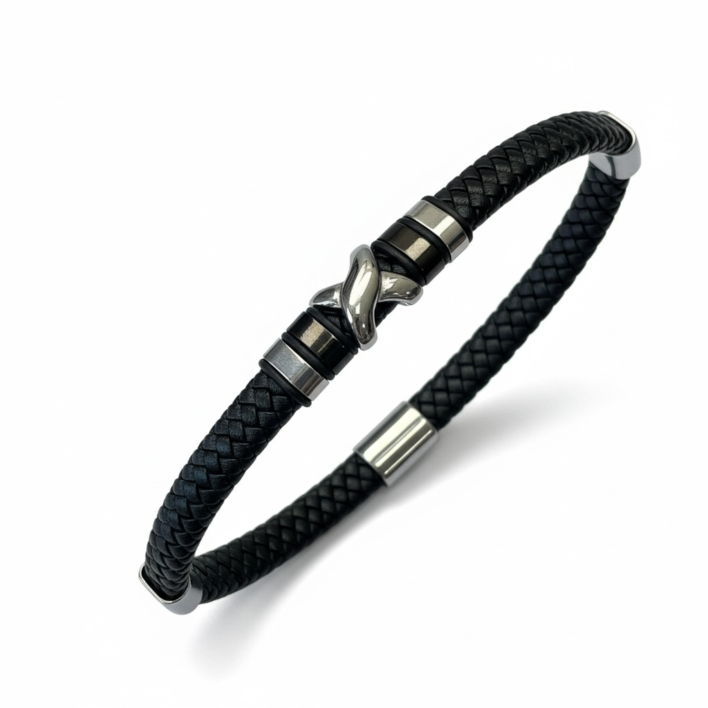 Pulsera Cuero Vikingo X