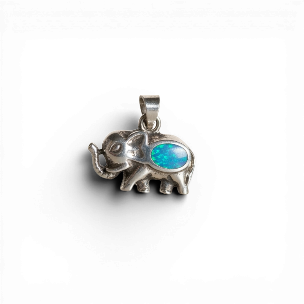 Dije Plata Elefante Azul