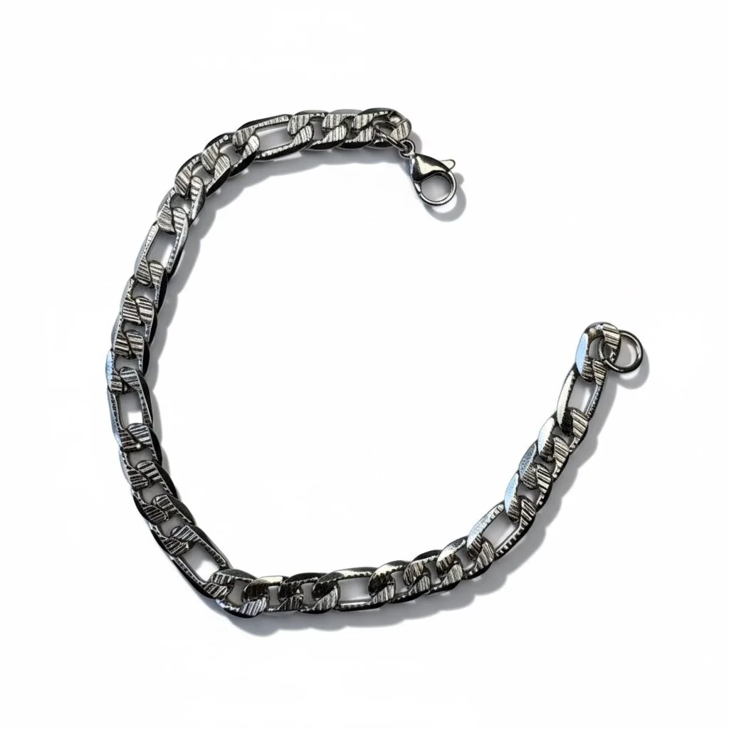 Pulsera Eslabón Plateada