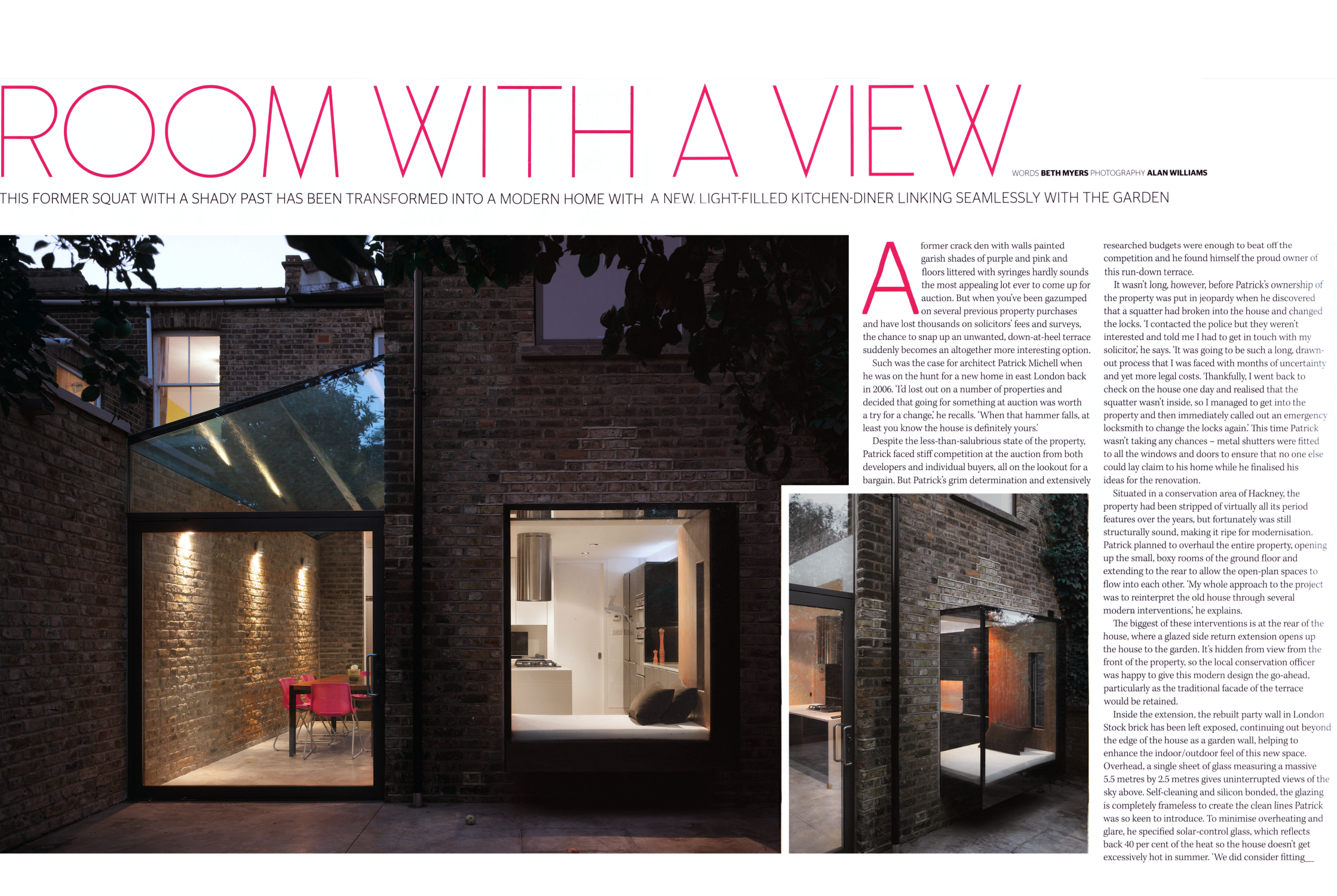 Mapledene Road featured in Grand Designs Magazine
