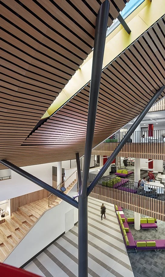 Southwark College atrium levels