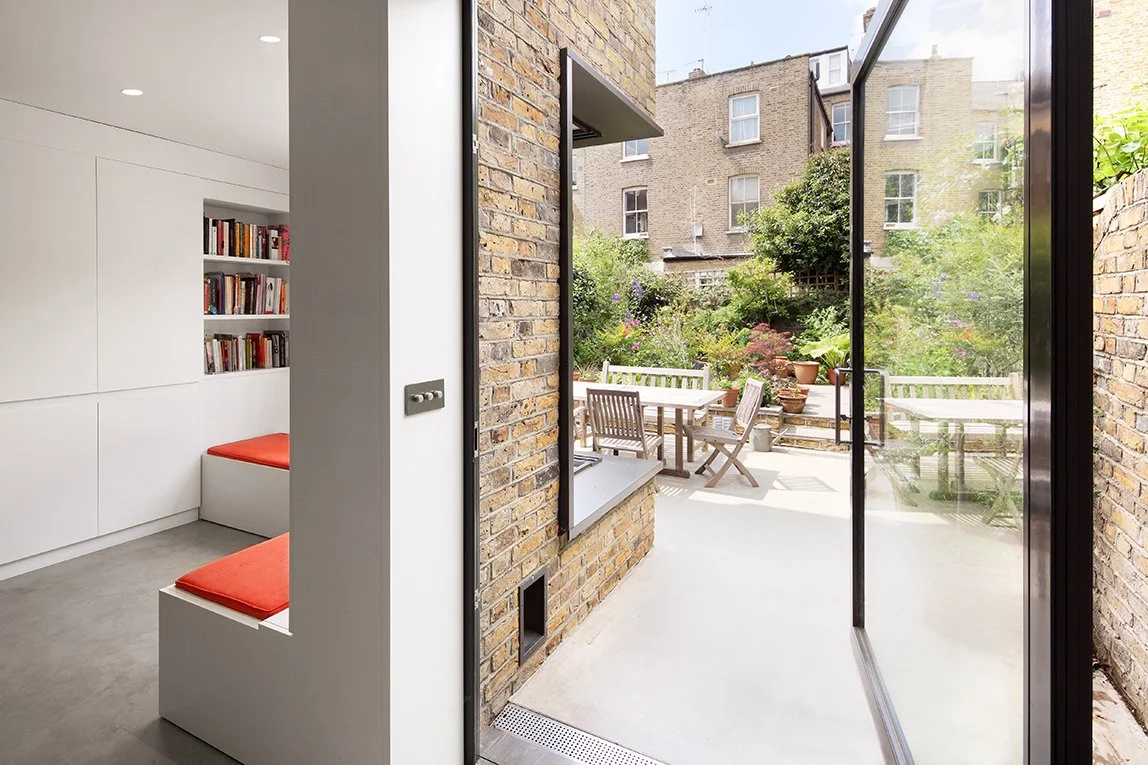 Pivot door to Hampstead side extension