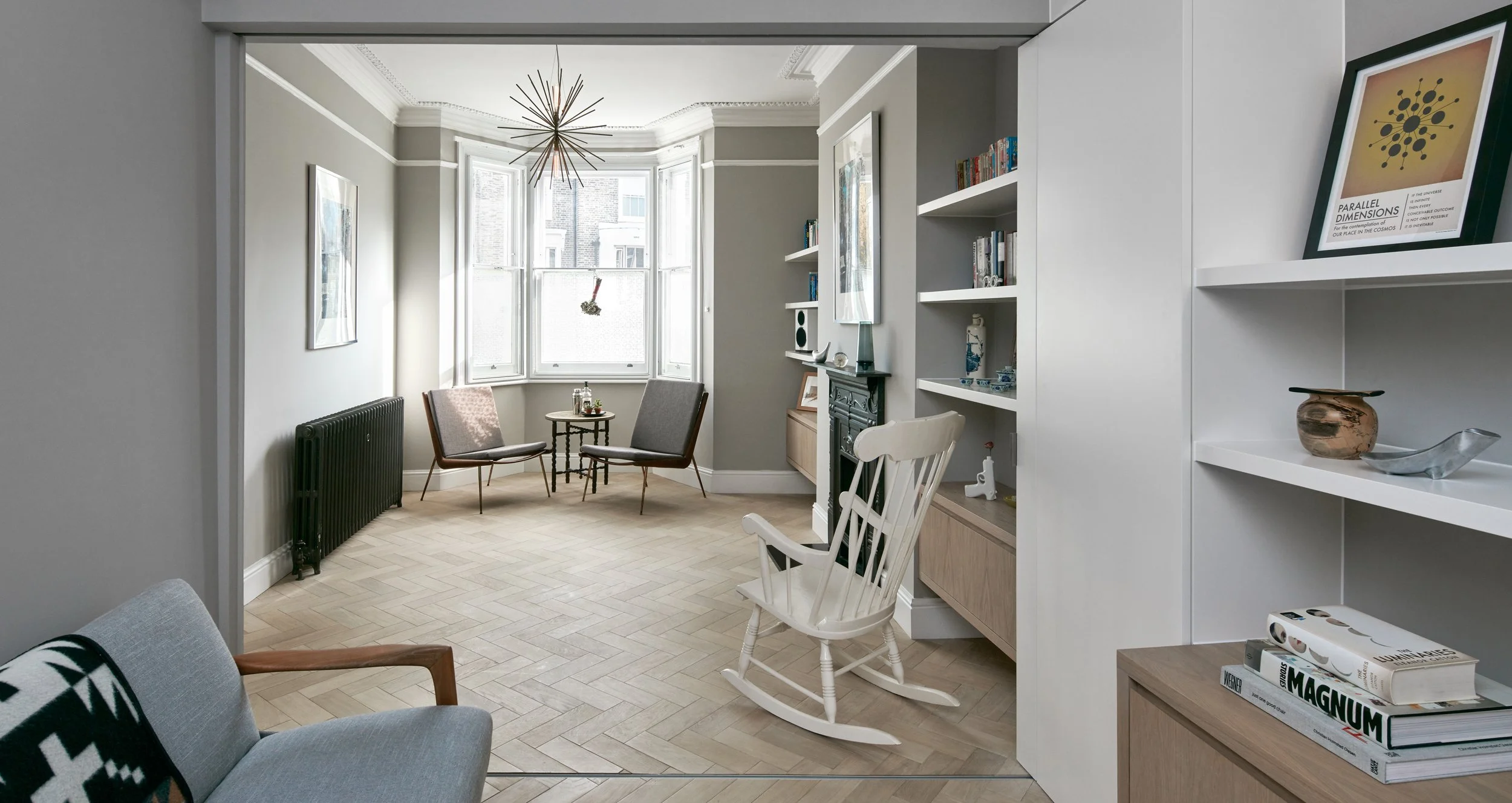 Facet House Hackney living area