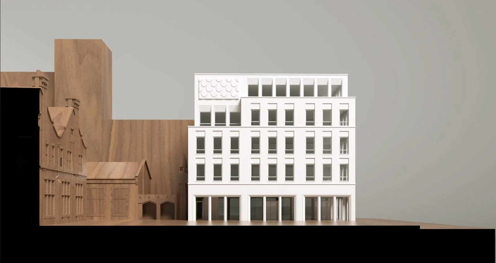 Model of 28 Commercial Street elevation Whitechapel
