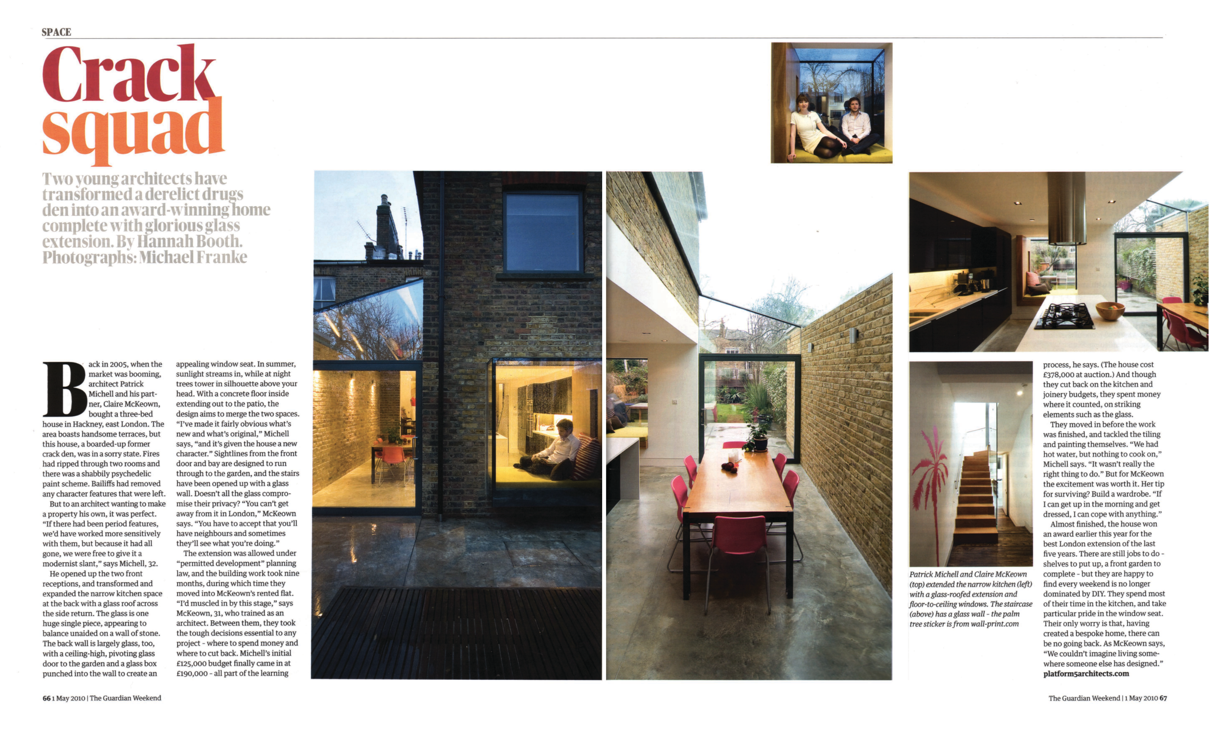The Guardian Weekend features Mapledene Road