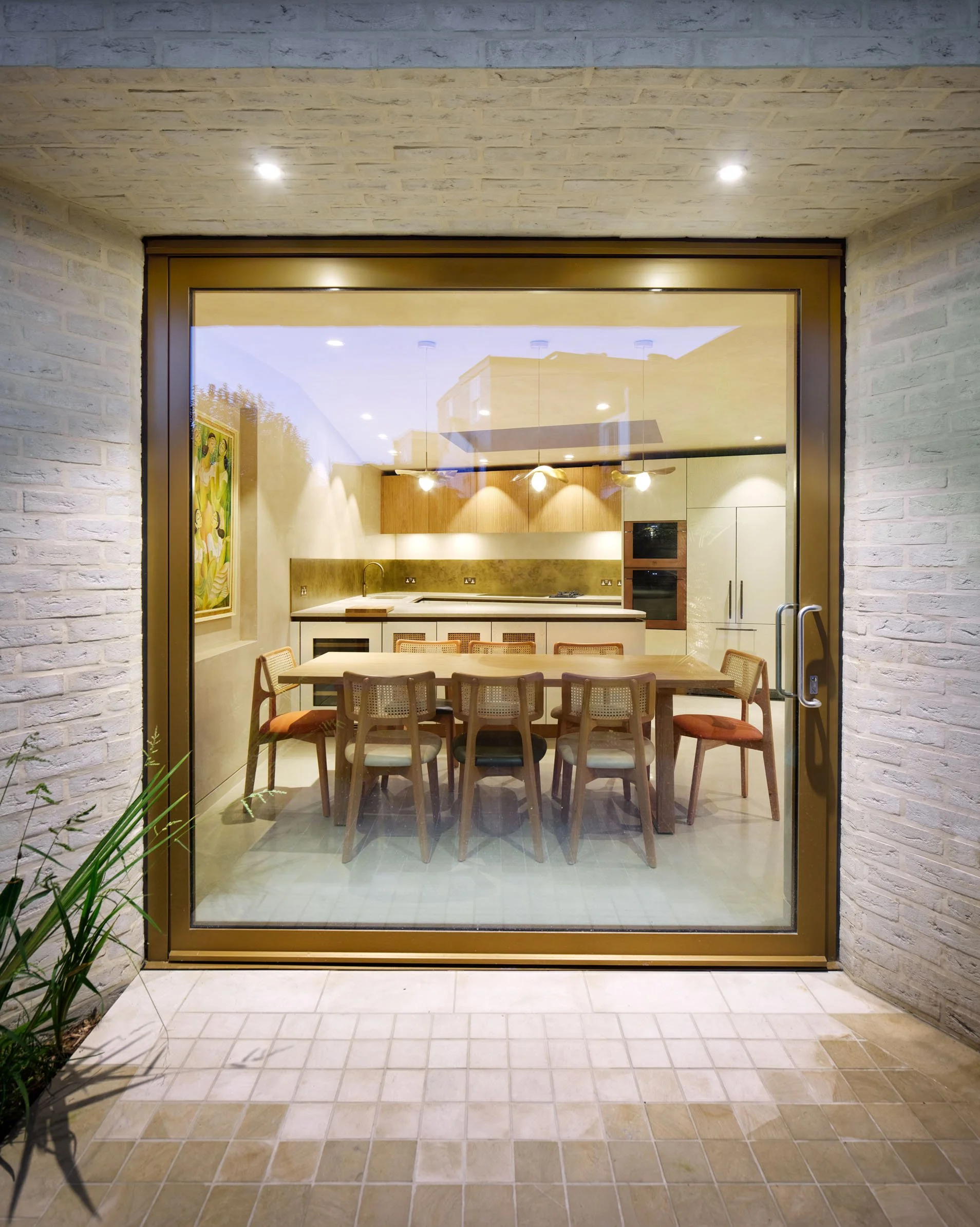 Large pivot door to kitchen - Dynevor Road